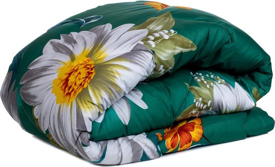 Foto: Zelesta wonderbed spring flowers 140x200cm dekbed zonder overtrek 30 dagen proefslapen wasbaar hoesloos dekbed bedrukt dekbed dekbed met print all year winterdekbed zomerdekbed