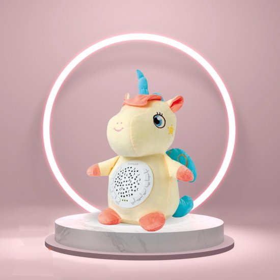 Funmuch Toys - Baby Unicorn Knuffeldier - baby projector - 38CM van Funmuch — afbeelding 4