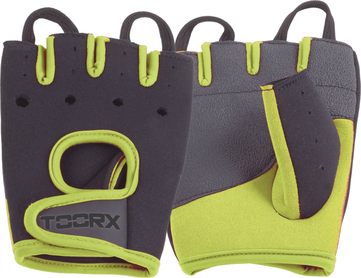 Toorx Fitness Fitnesshandschoenen - Neopreen - Zwart/Groen - XL