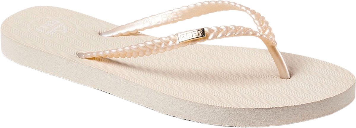 Reef Seaside Twist golden Hour Dames Slippers - Gebroken wit/Zand - Maat 38,5