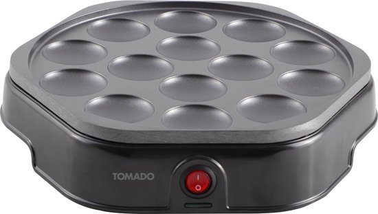 Tomado TPP1400B - Elektrische poffertjesmaker - Poffertjespan - 14 stuks - PFAS vrij — afbeelding 3