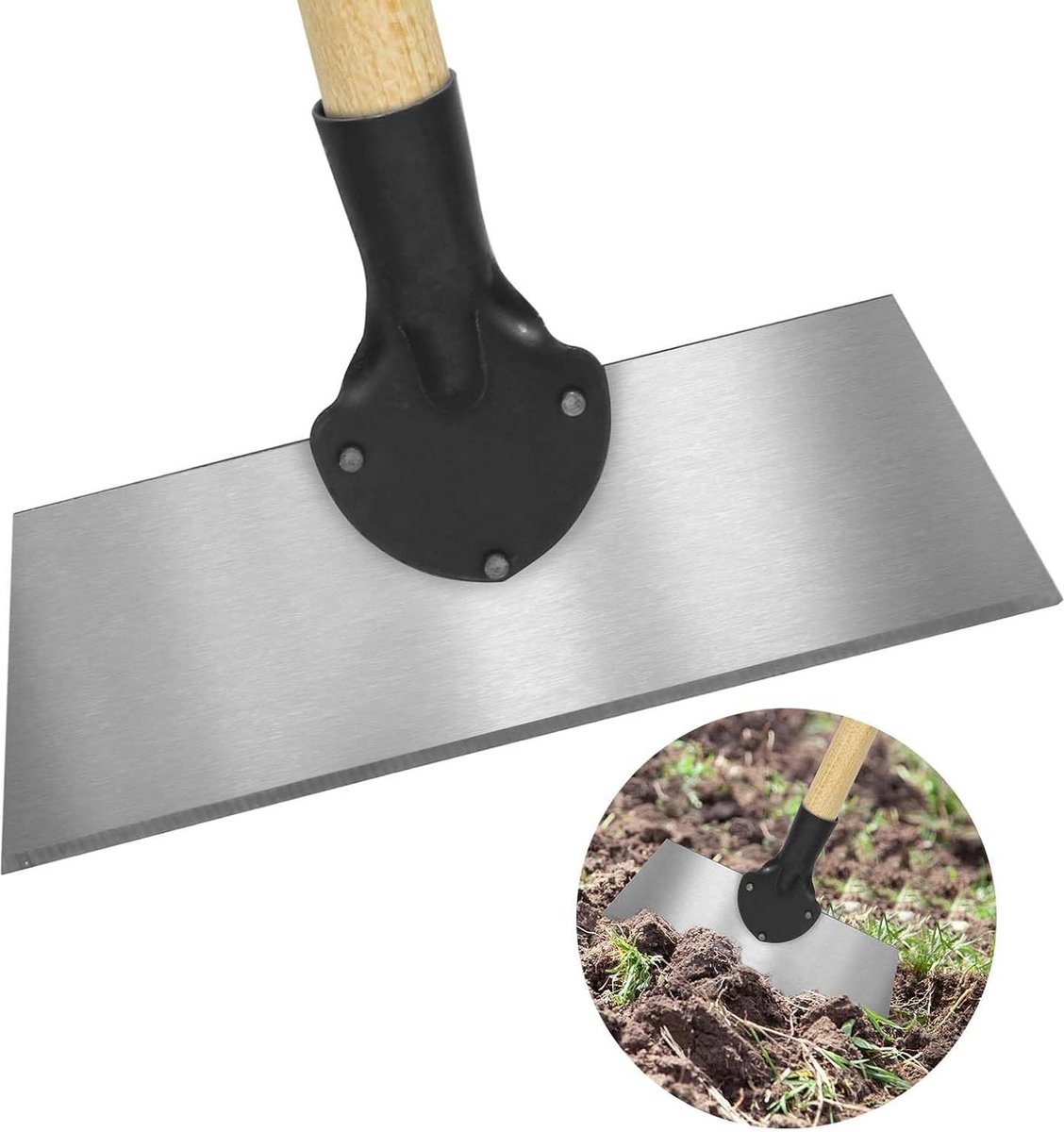Multifunctionele platte tuinschep 25 cm onkruidplantenschep voor tuin en huis