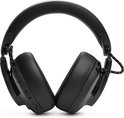 Zwarte JBL gaming headset, detail van de knoppen aan de zijkant van de oorschelp.