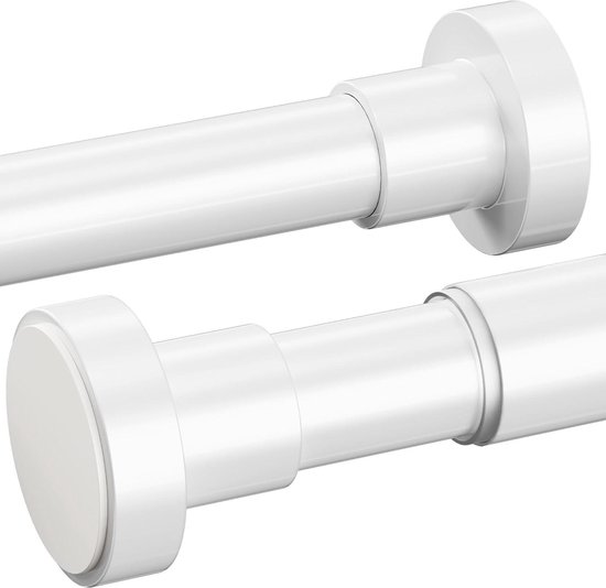 RR Einddop Cilinder voor 28mm rail/ Roede Wit | Rails & Roedes