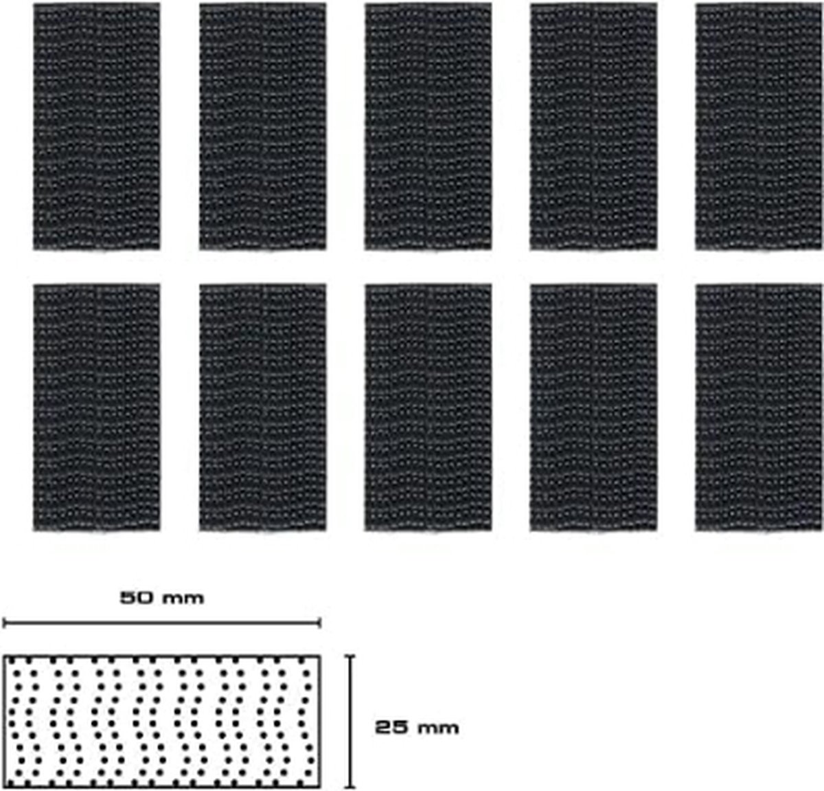 3M Dual Lock SJ3550, 1 Bande Adhésive Avec Dual Lock, Pressure Lock, Produit Hautement Adhésif Pour Voiture, Dashcam, Go Pro, Support Telepass Holder, DIY Noir (25,4 Mm X 1 M