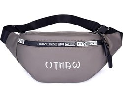 Waterproof Running Belt Large - Bum Bag Waist Bag voor mannen en vrouwen Outdoor Mobiele Telefoon Sports - bruin - Schoudertas Money Riem voor Camping Hiking Fitness Cycling Gift