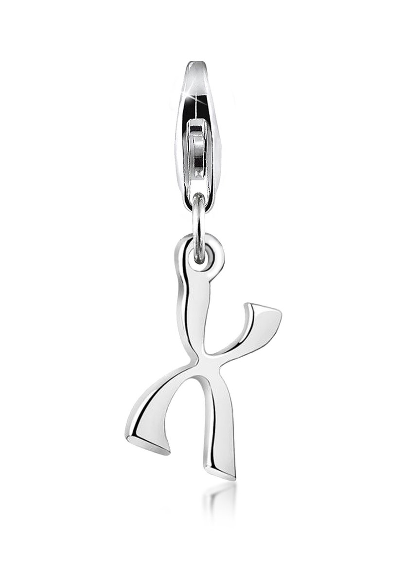 Nenalina - Bedel - Bedeltje Letter Hanger in 925 Sterling Zilver voor alle gangbare Charm- en Bedeldrager - Dames