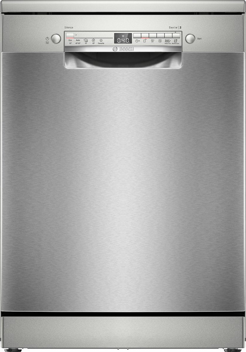 Bosch SMS2HTI02E Vrijstaande vaatwasser Grijs