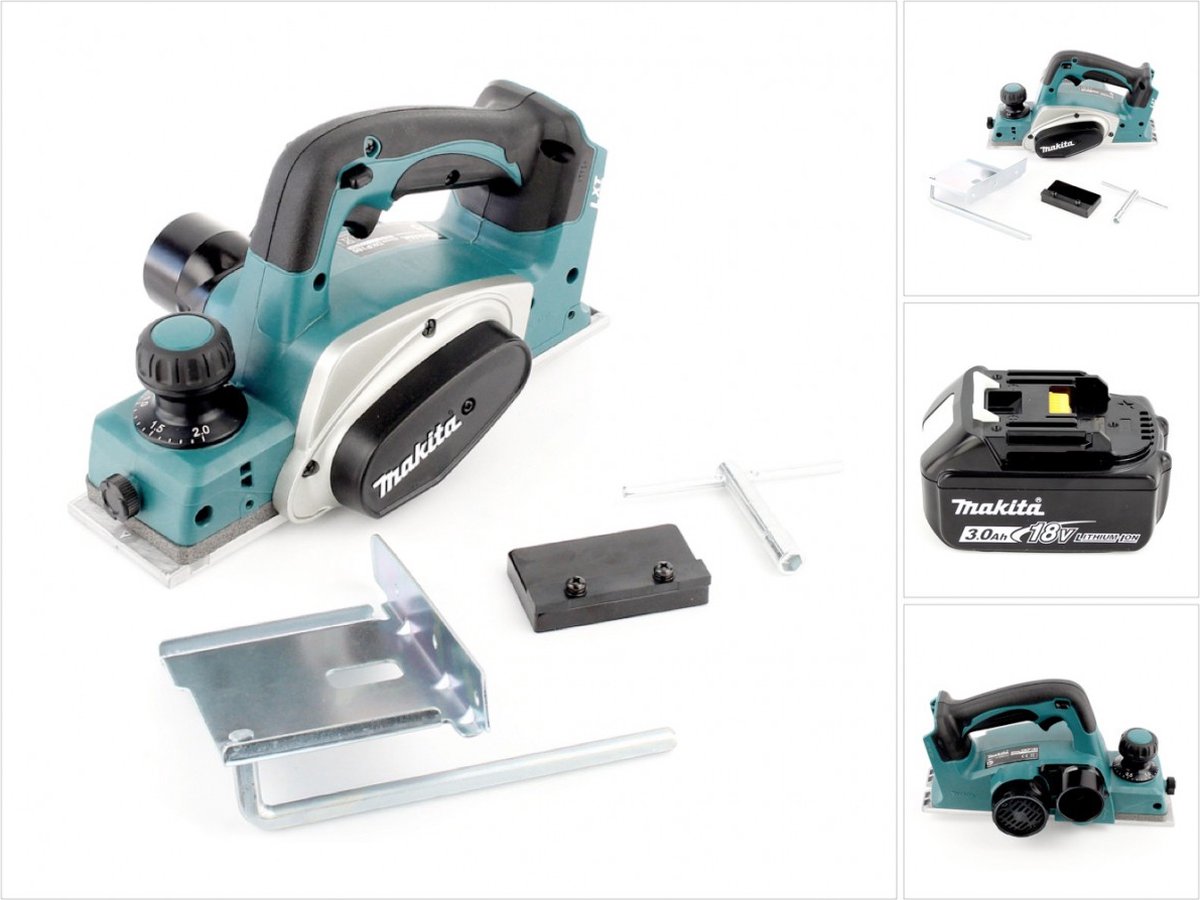 Makita BKP 180 18V Li-ion accuschaafmachine + 1x Makita BL1830 B oplaadbare accu