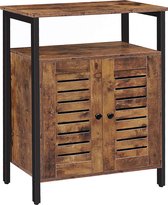 Keukenkast - Zinaps-dressoir met 1 open plank, keukenkast met 1 ingebouwde verstelbare plank, ladekast, goede ventilatie, stabiele, zijkast, kantoor, keuken, hal EBF23CW01- (WK 021