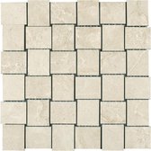 Keramische tegel Mosaic Leicester Gironella Ivory- 30,4x30,4 - Woodson and Stone - beige