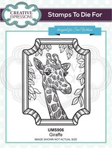Creative Expressions Cling stamp - Dieren - Giraffe - 10cm x 12,7cm