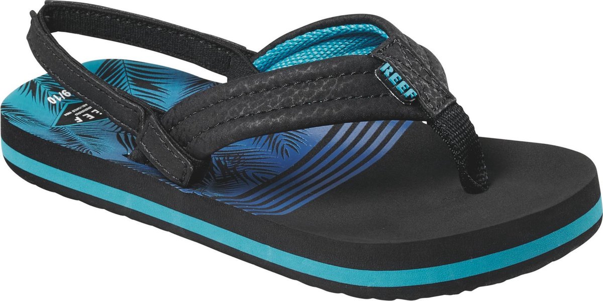 Reef Little Ahi Jongens Slippers Aqua Palms