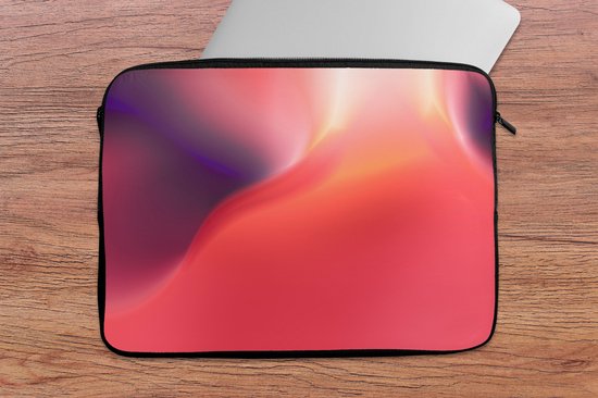 Etui pour ordinateur portable 13 pouces 34x24 cm - Glow - Etui pour Macbook & Laptop Abstrait avec une lueur rouge - Etui pour ordinateur portable avec photo