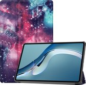Huawei MatePad Pro 12.6 (2021) Hoes - Tri-Fold Book Case - Galaxy