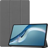 Tablet hoes geschikt voor Huawei MatePad Pro 12.6 (2021) - Tri-Fold Book Case - Grijs