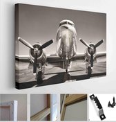 Vintage airplane on a runway - Modern Art Canvas - Horizontal - 498893521 - 50*40 Horizontal