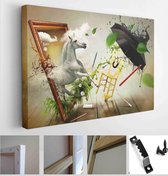 The magical world of painting - Modern Art Canvas - Horizontal - 112359023 - 40*30 Horizontal