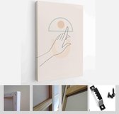 Modern Abstract Art Illustration with Woman Hands. Set of aesthetic organic art in one line style for house decoration - Modern Art Canvas - Vertical - 1957430659 - 50*40 Vertical