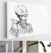 Architect Sinan, (1489-1588) was the greatest Ottoman architect and civil engineer - Modern Art Canvas - Horizontal - 1284207631 - 80*60 Horizontal