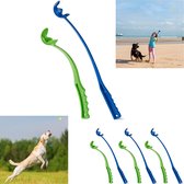 Relaxdays 8x ballenwerper voor honden - werpstok - tennisbalwerpers - werpstick voor hond