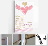 Holiday brochure design, greeting cards, love creative concept, gift card, wedding invitation - Modern Art Canvas - Vertical - 1607516707 - 40-30 Vertical