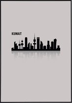 Poster van de skyline van Kuwait - 50x70 cm