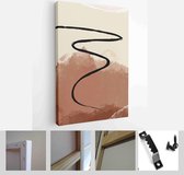 Set of Creative Abstract Hand Painted Illustrations for Postcard, Social Media Banner or Brochure Cover Design Background - Modern Art Canvas - Vertical - 1846062334 - 115*75 Verti