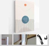 Set of Abstract Hand Painted Illustrations for Postcard, Social Media Banner, Brochure Cover Design or Wall Decoration Background - Modern Art Canvas - Vertical - 1856048536 - 40-3