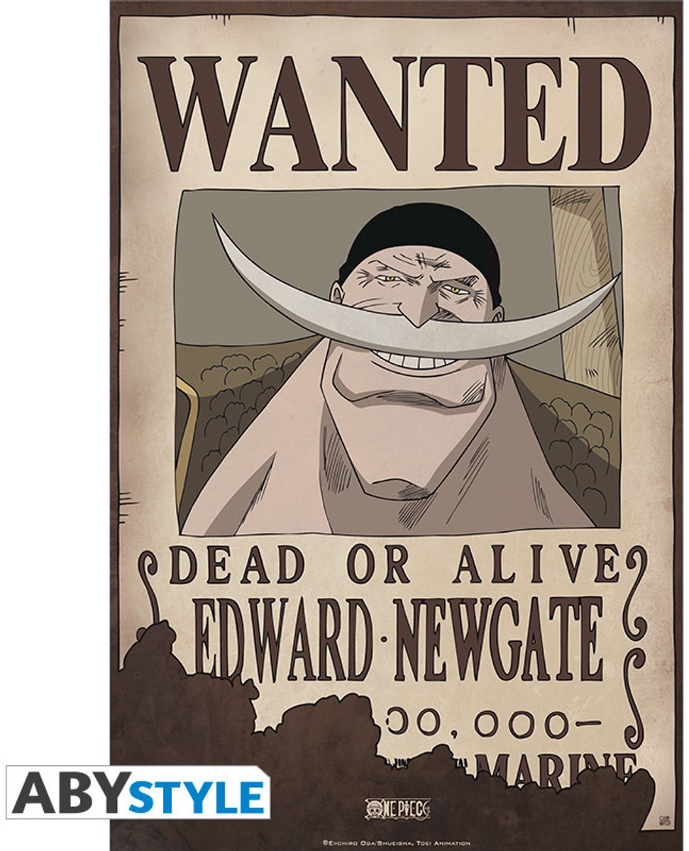 Poster One Piece - Wanted Edward Newgate 35x52cm
