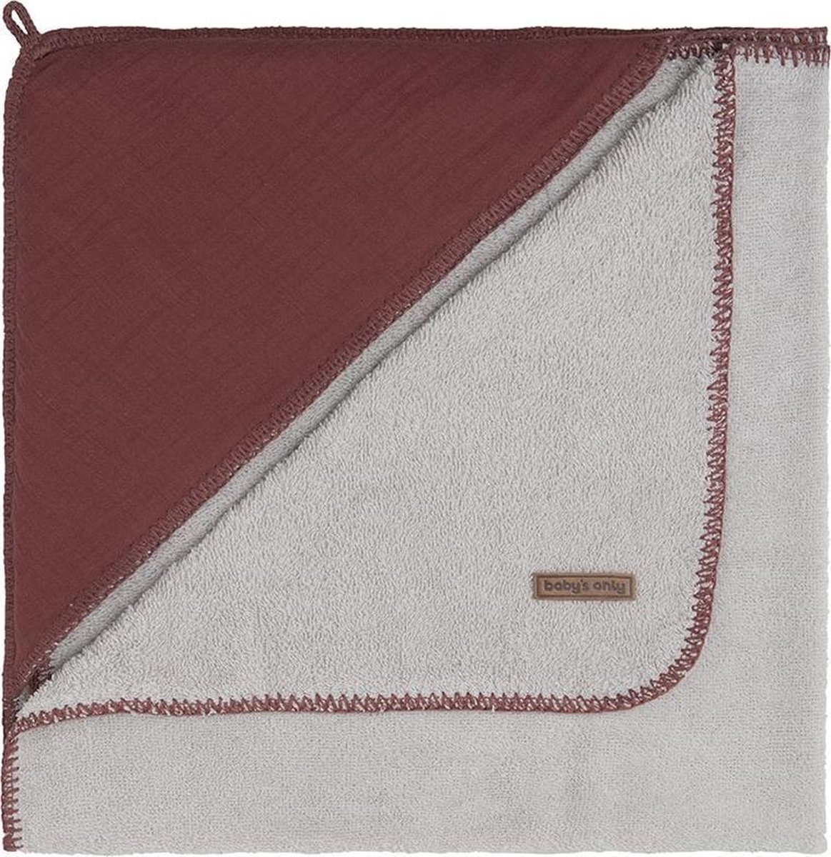 Baby's Only Badcape Breeze - Stone Red - 75x85 cm Baby's Only Badcape Breeze - Stone Red - 75x85 cm