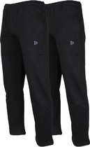 2-Pack Donnay Joggingbroek rechte pijp dunne kwaliteit - Sportbroek - Heren - Maat XL - Zwart