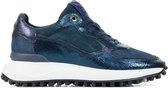 Floris van Bommel Vrouwen Leren Lage sneakers / Damesschoenen  85343 - Blauw - Maat 39