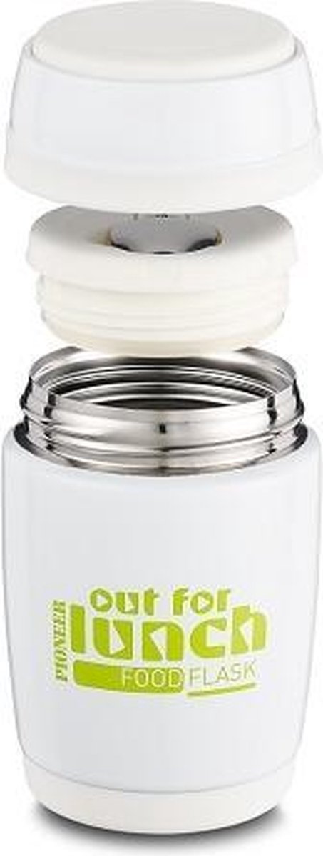 Vacuum Thermos Voedselcontainer 0,38L - Wit - Pioneer