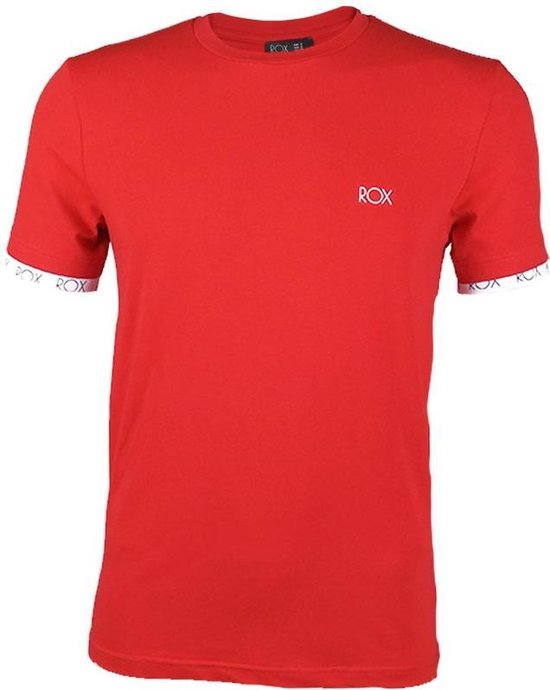 Rox - Heren T-shirt Collin - Rood - Slim - Maat XXL