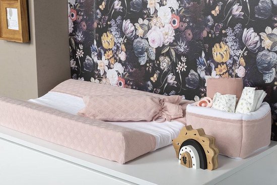 Housse de matelas à langer pour Baby's Only Reef - Pink Misty