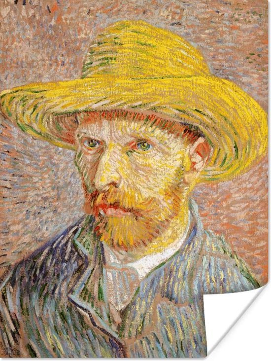 Poster Zelfportret - Vincent van Gogh - 120x160 cm XXL