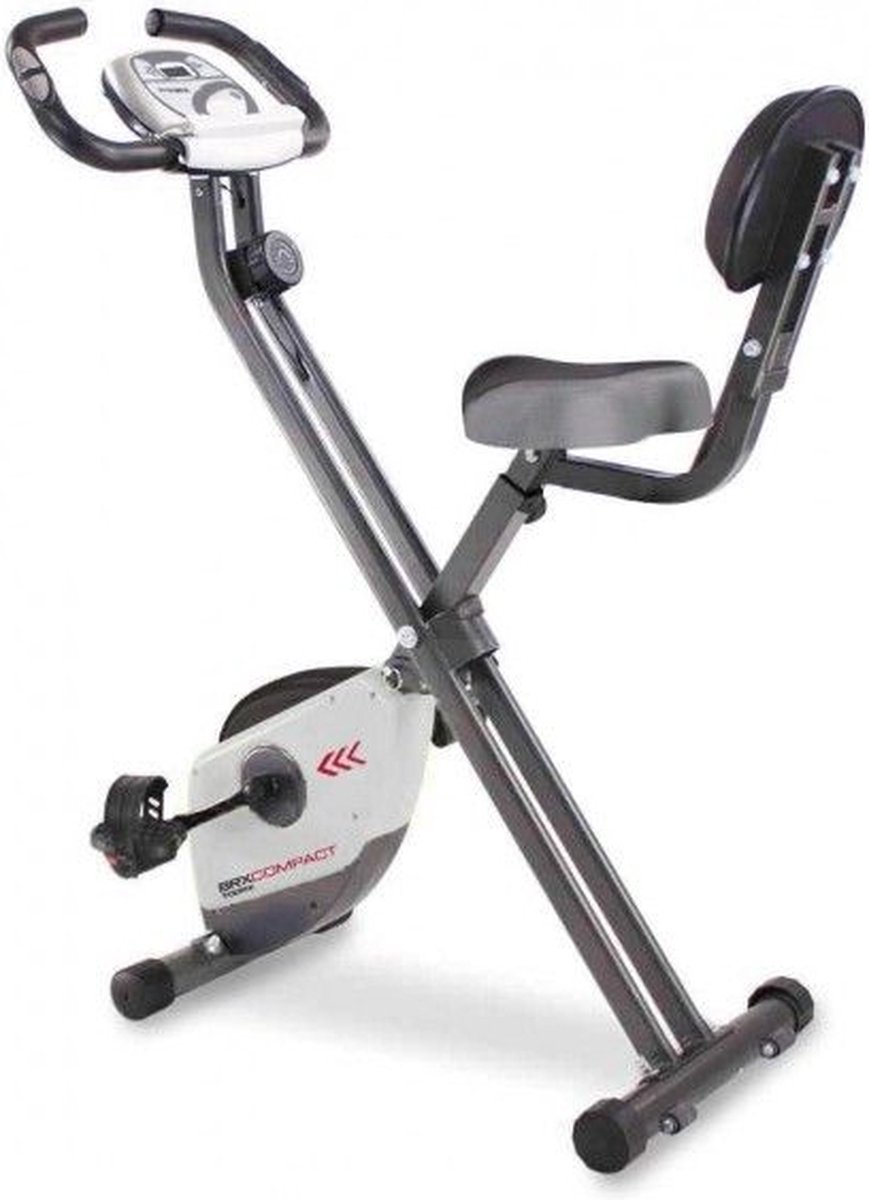 Toorx Fitness BRX-COMPACT inklapbare hometrainer - Fitness fiets - 8 weerstandsniveaus - Transportwielen - Max 100 kg.