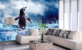 Dimex Penguin Vlies Fotobehang 375x250cm 5-banen