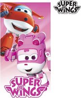 Super Wings Roze Strandhanddoek