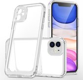 Kristalheldere schokbestendige pc + TPU-beschermhoes voor iPhone 11 (transparant)