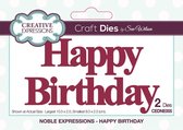 Creative Expressions Stans - 'Happy Birthday' - 10,2cm x 2,5cm - Set van 2