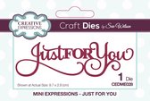 Creative Expressions Stans - 'Just For You' - 9,7cm x 2,8cm