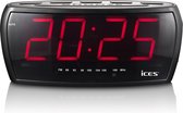Ices ICR-230-1 Radio portable Horloge Noir