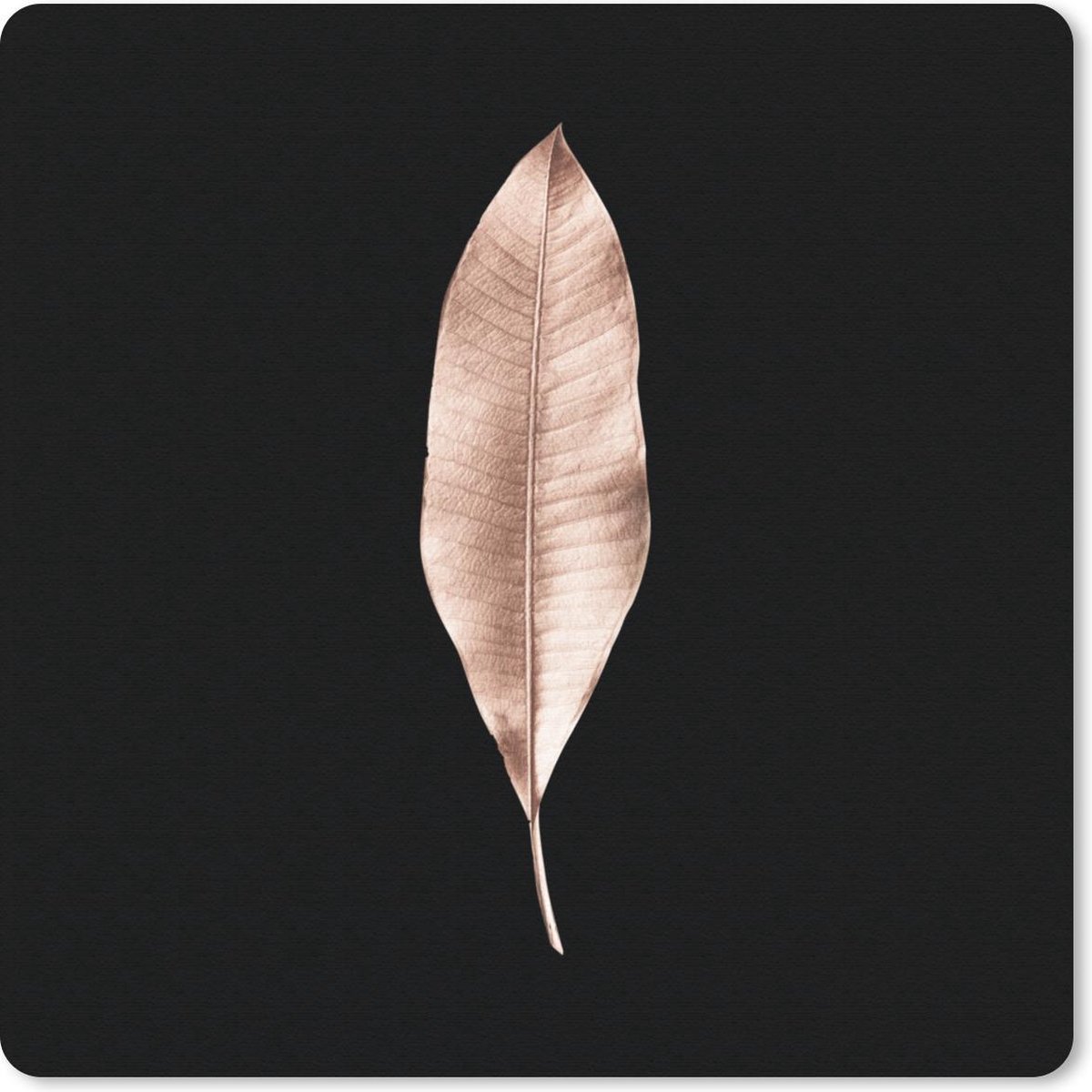 Muismat 30x30 cm - Mousepad Blad - Goud - Roze - Muismatten