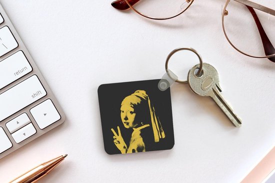 Porte-clés - Boucle d'oreille fille à la perle - Vermeer - Art - Plastique