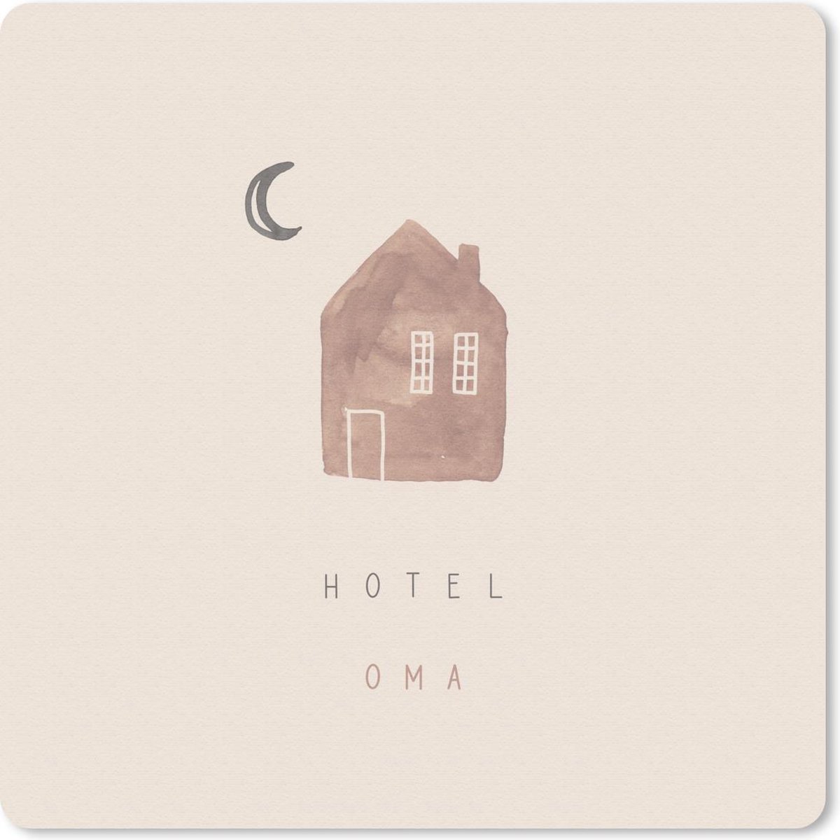 Muismat 20x20 cm - Mousepad Hotel oma - Quotes - Oma - Spreuken - Muismatten