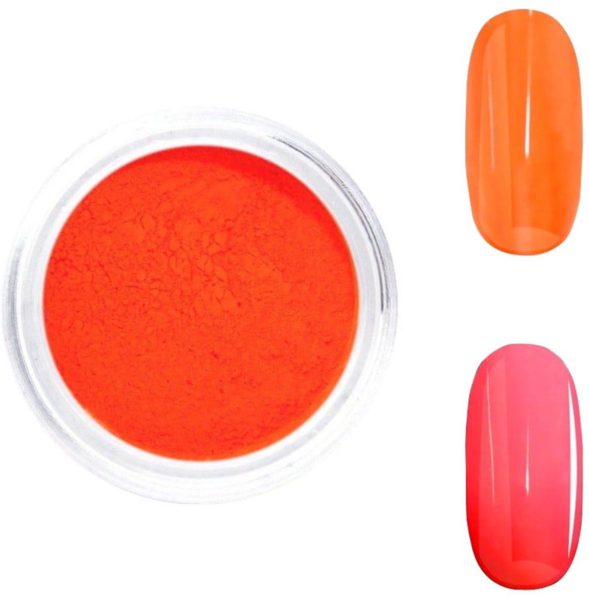 DRM Nageldecoratie Poeder UV Neon Oranje #06