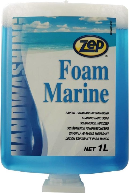 Schuimende handzeep | liter | Foam Marine 50% minder verbruik | Zep | bol.com