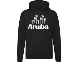 Aruba Hoodie - antillen - caraiben - vakantie - eiland - reizen - palmbomen - zon - strand - cadeau - unisex - sweater - trui - capuchon
